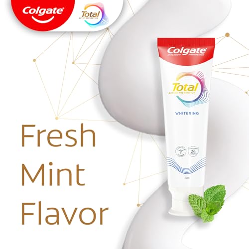 Colgate Total Whitening Toothpaste 24 Pack – Fresh Breath, Whiter Teeth, Sensitivity Relief