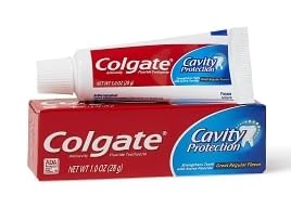 Colgate Cavity Protection Toothpaste – Great Regular Flavor, Travel Size 1 oz (28g) – Pack of 10