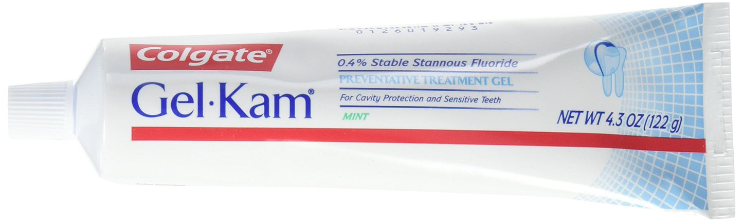Colgate Gel-Kam Fluoride Preventive Treatment Mint Gel 4.3 oz – Cavities Protection & Sensitivity Relief