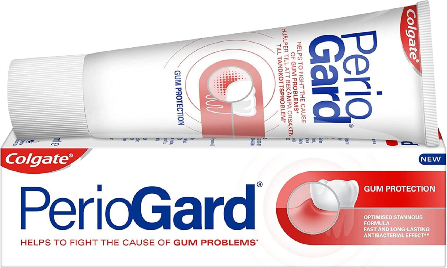 Colgate PerioGard Gum Protection Toothpaste 90g & Mouthwash 250ml – Dual Active Formula for Healthy Gums