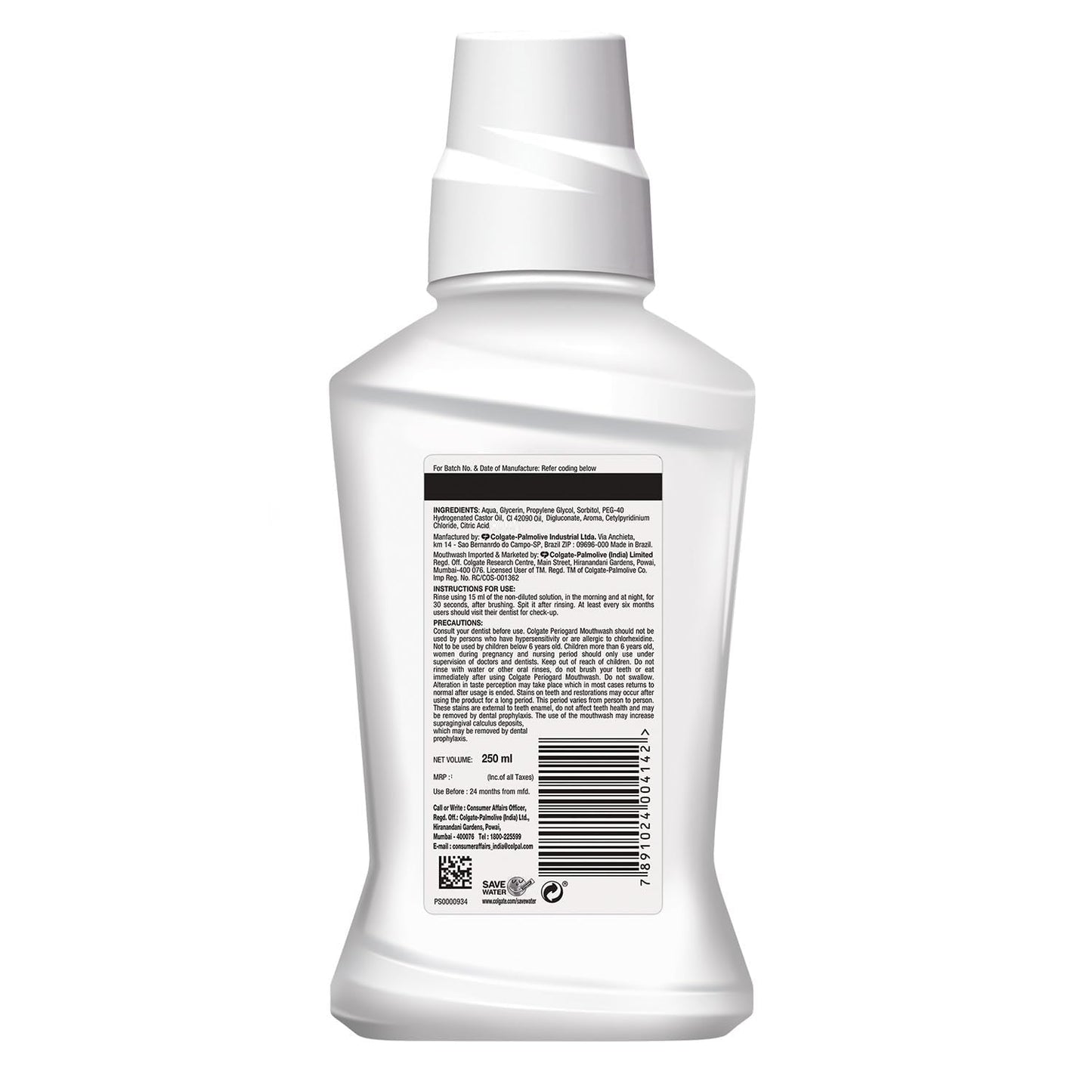 Colgate PerioGard Gum Protection Toothpaste 90g & Mouthwash 250ml – Dual Active Formula for Healthy Gums