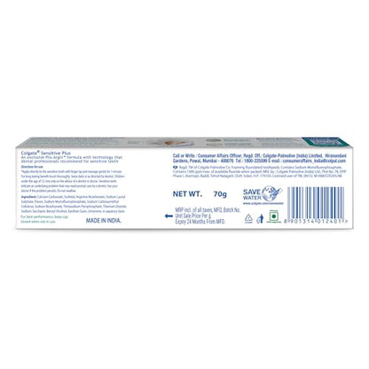 Colgate Toothpaste Sensitive Plus - 70g (Sensitivity)