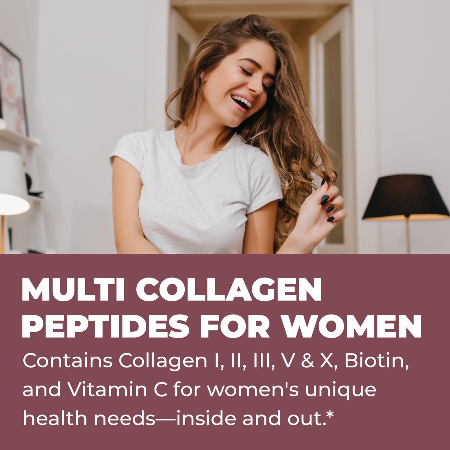 Multi Collagen Peptides Powder I-II-III-V-X with Hyaluronic Acid | Keto & Non-GMO
