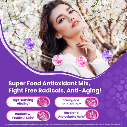 Collagen Gummies 3000mg for Women & Men - Multi-Collagen I-VX, Sugar Free