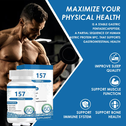 Collagen Peptide Capsules 157 – 1000mg Amino Acids Supplement for Muscles & Gut