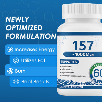 Collagen Peptide Capsules 157 – 1000mg Amino Acids Supplement for Muscles & Gut