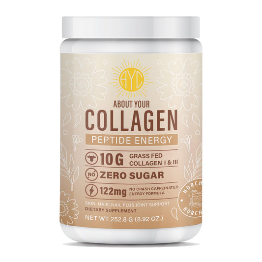 Collagen Peptide Energy Powder – Hair, Skin & Nails | Type I & III | Horchata 8.92 oz