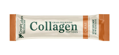 Great Lakes Wellness Collagen Peptides Powder – Skin, Hair, Nails, Joints & Digestion | 6 Sticks