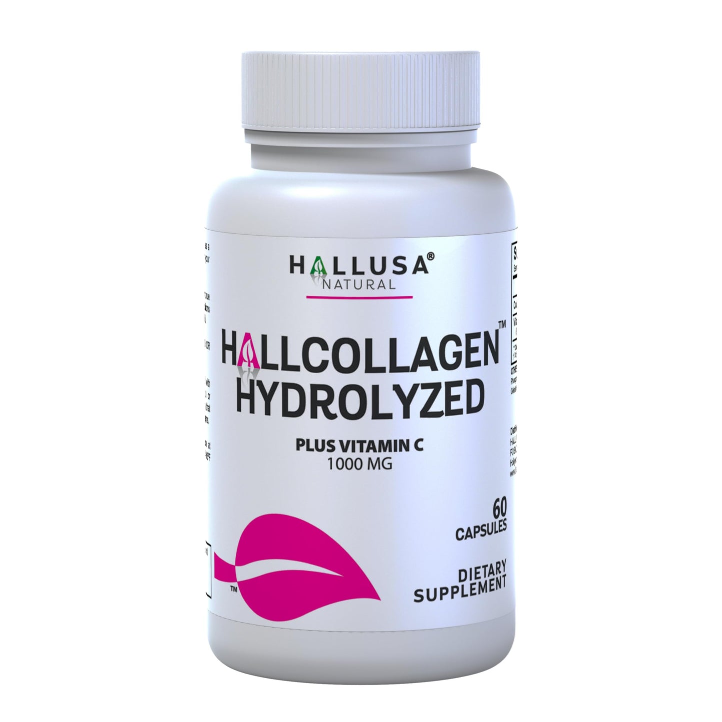 Hydrolyzed Collagen + Vitamin C 1000 mg – Skin, Hair & Joints | 60 Caps