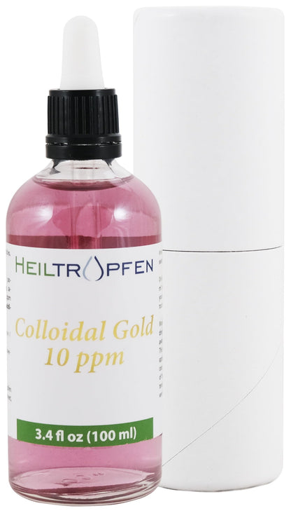 Colloidal Gold 10 ppm – 100 ml (3.4 fl oz) | Heiltropfen®