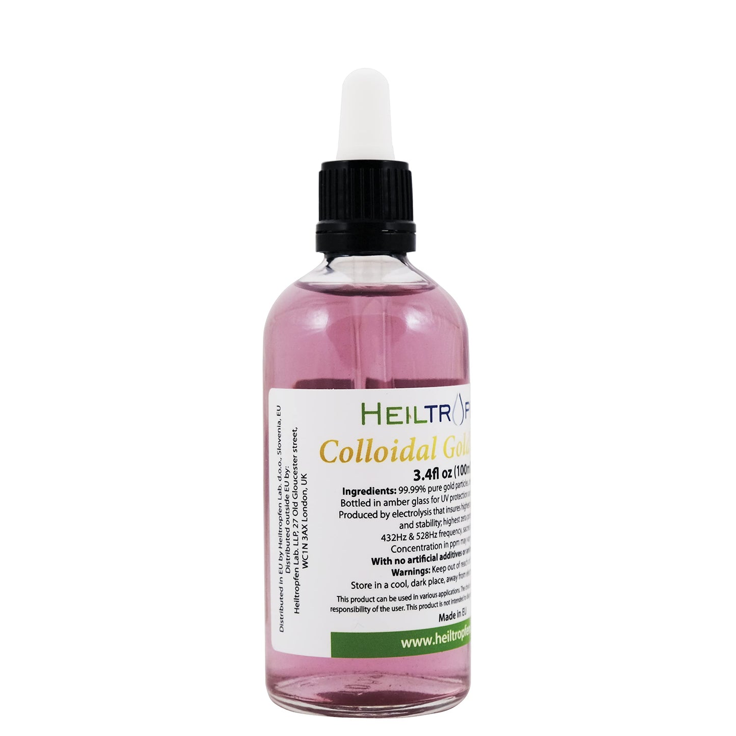 Colloidal Gold 10 ppm – 100 ml (3.4 fl oz) | Heiltropfen®