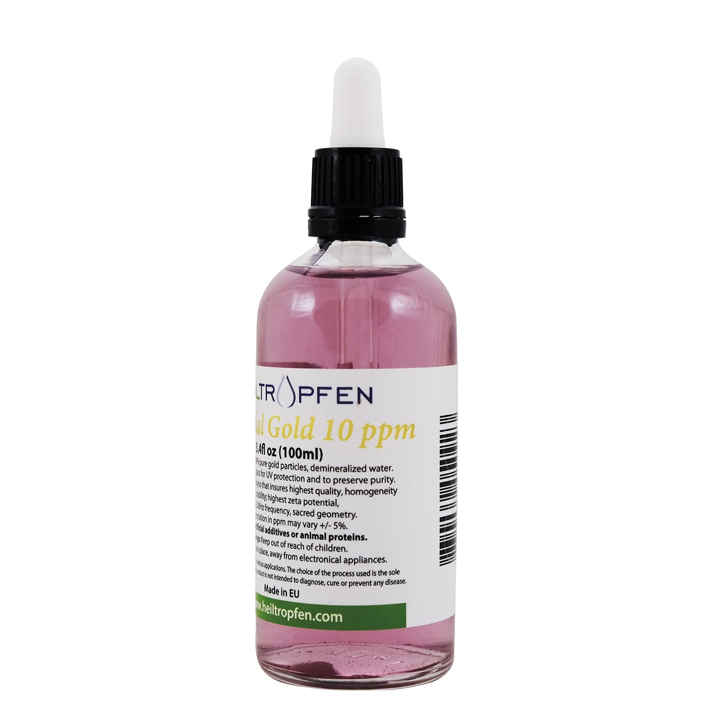 Colloidal Gold 10 ppm – 100 ml (3.4 fl oz) | Heiltropfen®