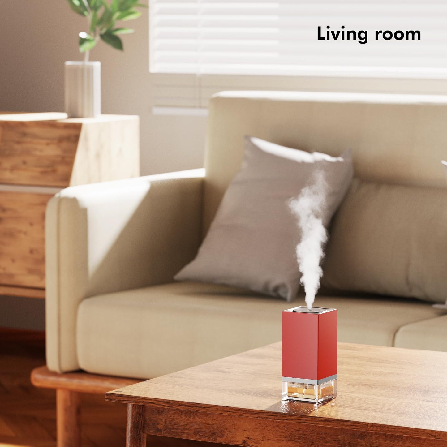 Colobles Waterless Diffuser – 50ml Nebulizer, 4 Mist Modes, Battery-Powered for Home, Office, Car (C01 Blue)
