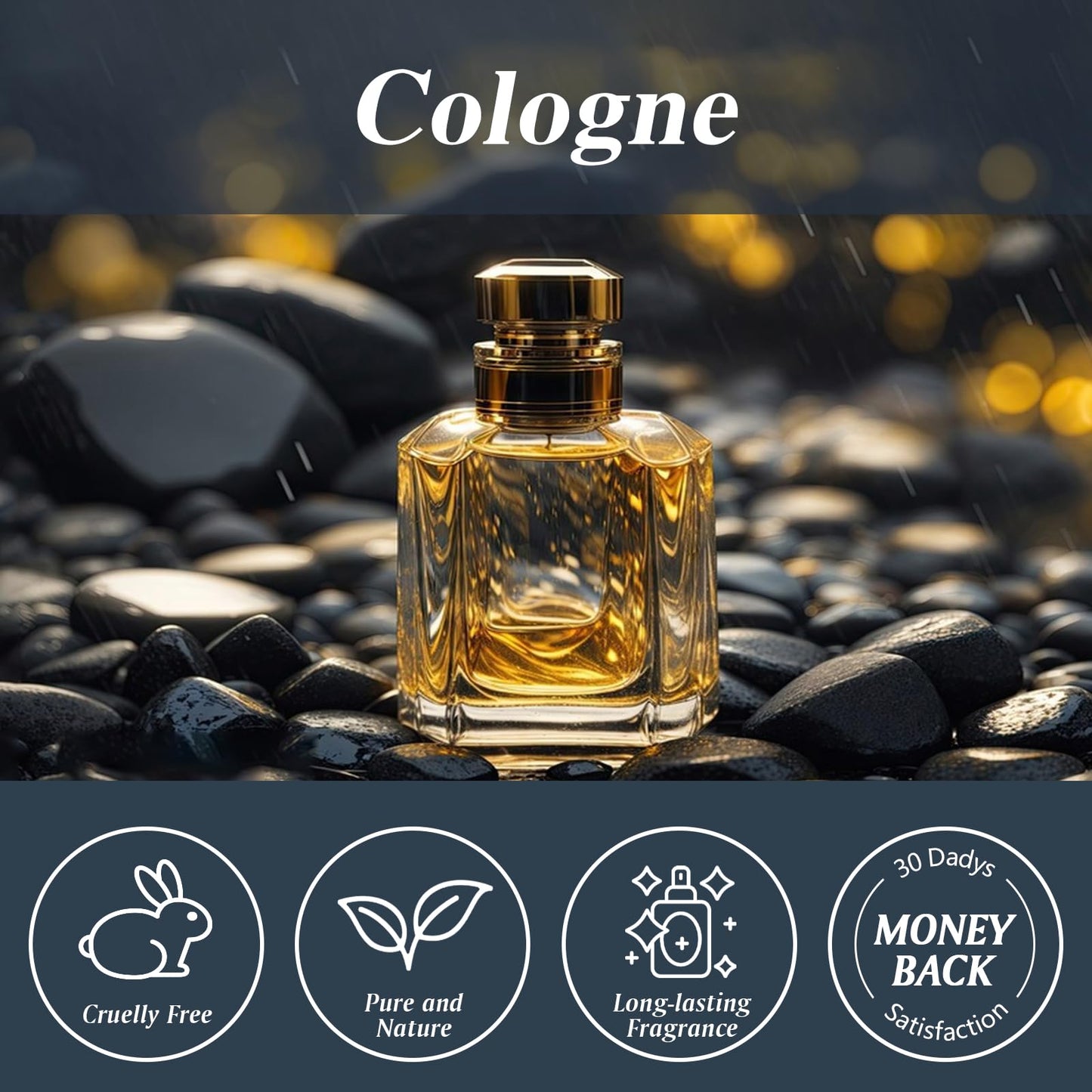 Cologne Fragrance Oil 3.38 oz (100 ml) – Aromatherapy Diffuser, Massage, Soap & Candle Oils