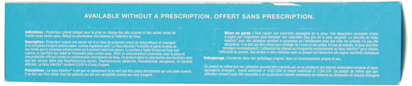 Coloplast InterDry Ag Roll 10 x 144 — Sterile Moisture-Wicking Fabric with Silver