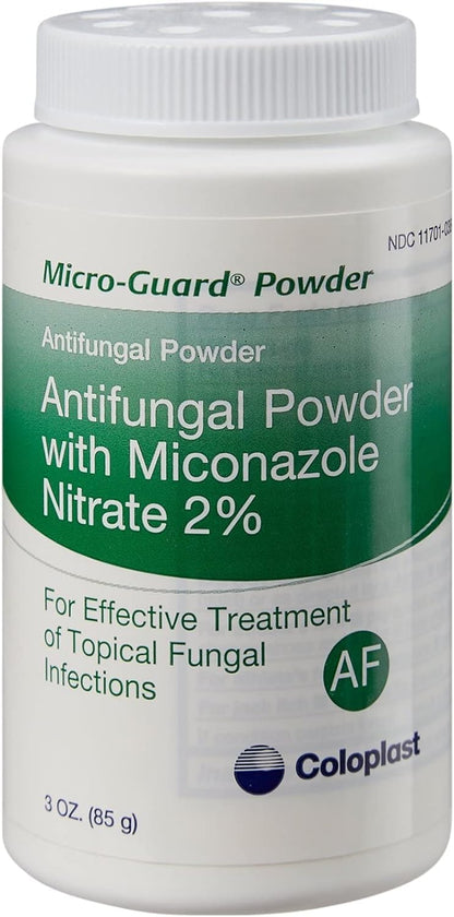 Coloplast Micro-Guard 2% Miconazole Nitrate Powder – 3 oz Shaker Bottle