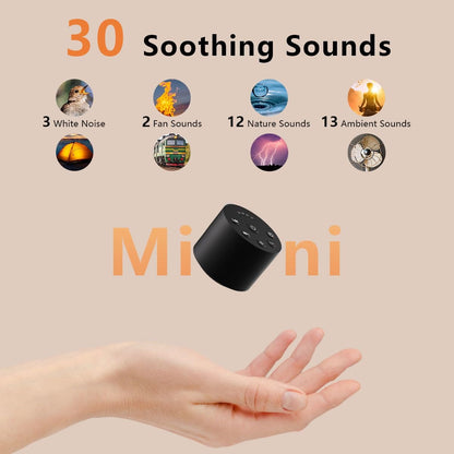 Color Noise Sleep White Noise Portable Sound Machine – 30 Sounds, 32 Volume Levels, 4 Timers, Travel & Home