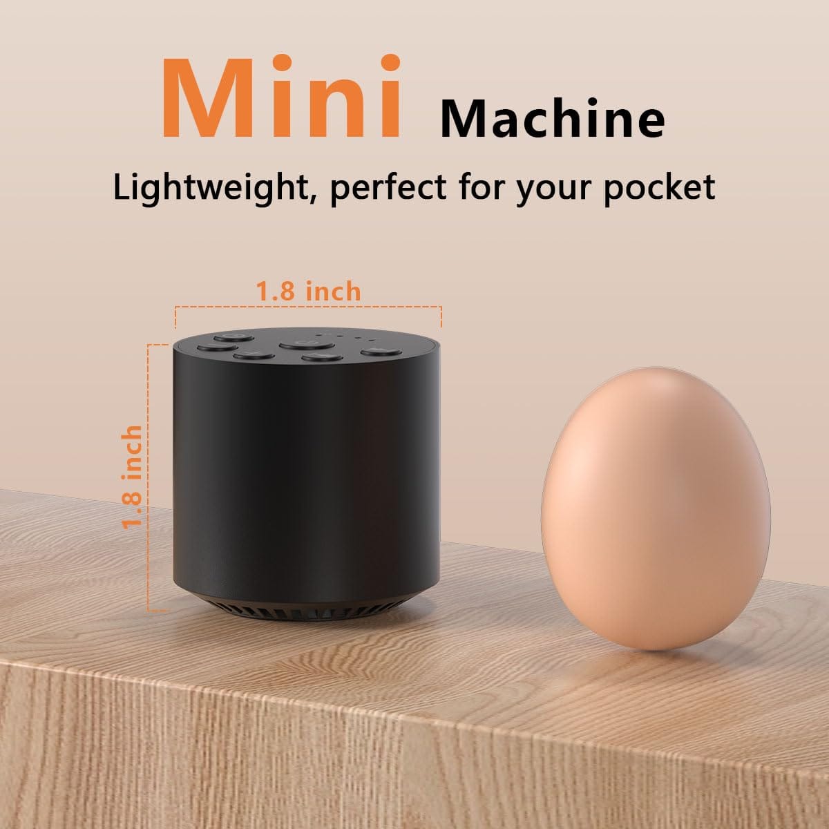 Color Noise Sleep White Noise Portable Sound Machine – 30 Sounds, 32 Volume Levels, 4 Timers, Travel & Home