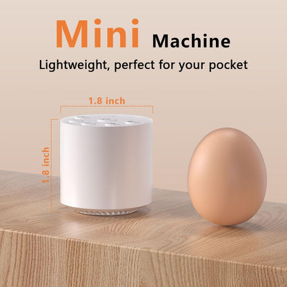 Color Noise Sleep Sound Machine – Portable White Noise with 30 Sounds, 32 Volume Levels, 4 Timers