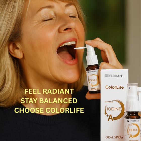 Colorlife Vitamin A + Iodine Spray – Thyroid Support, Energy & Immunity