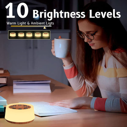 ColorsNoise Sound Machine & White Noise Machine — 30 Sounds, 12 Color Night Light, Memory Function