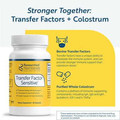 Researched Nutritionals Transfer Factor Sensitive - Immune Support Capsules (60)