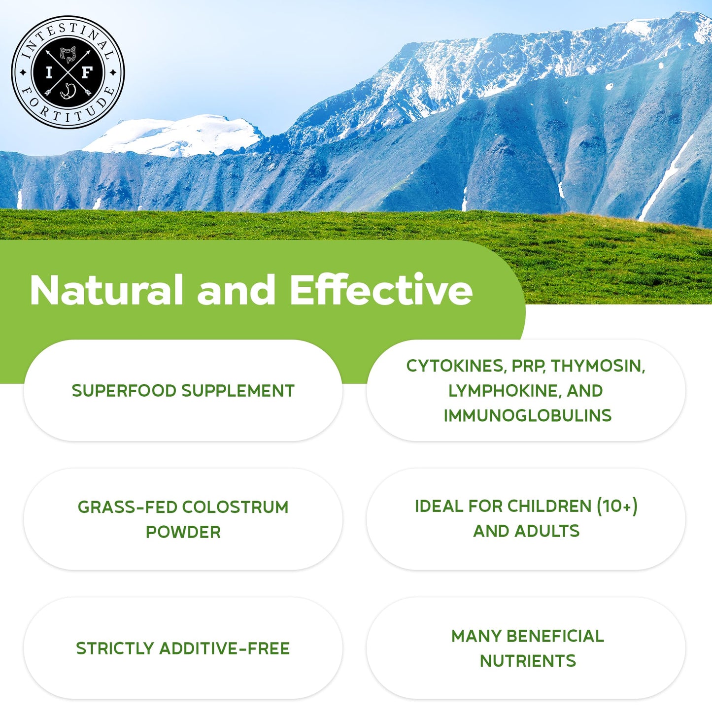 Colostrum Powder - Grass-Fed NZ Cows | 60g | Gut Health & Immunity