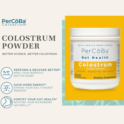 Colostrum Supplement for Gut Health and Immunity - USA Made, 83 Servings