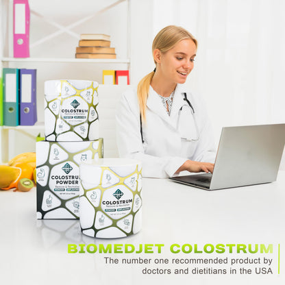 Colostrum Supplement Powder-for Immune Support, Gut Health-Muscle Recovery & Wellness-Natural IgG-Pure Whole Bovine Superfood-Unflavored-75 Servings