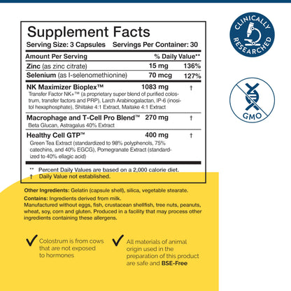 Researched Nutritionals Transfer Factor Multi-Immune Support – 90 Capsules