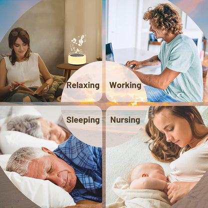 ColourNoise Soother Sleep Sound Machine – 30 Non-Looping Sounds, 12 Night Lights, 5 Timers, Portable