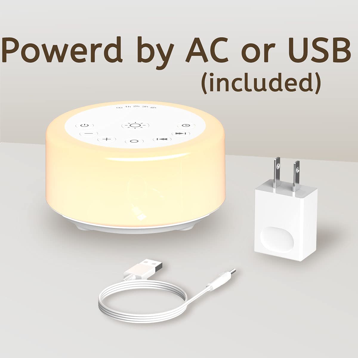 ColourNoise Sound Machine – 12 Night Light Colors, 30 Soothing Sounds, Portable for Home, Travel & Office