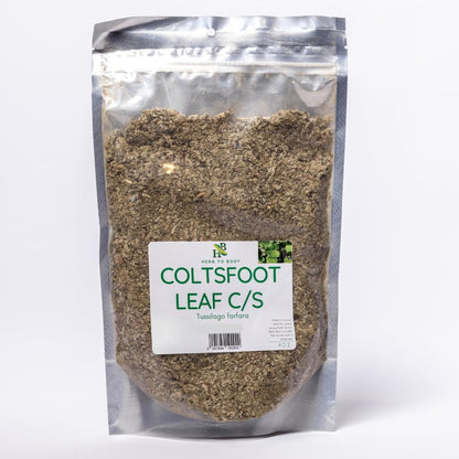 Coltsfoot Leaf C/S (Cut & Sifted) – Tussilago farfara, Wildcrafted 4oz | Herb To Body