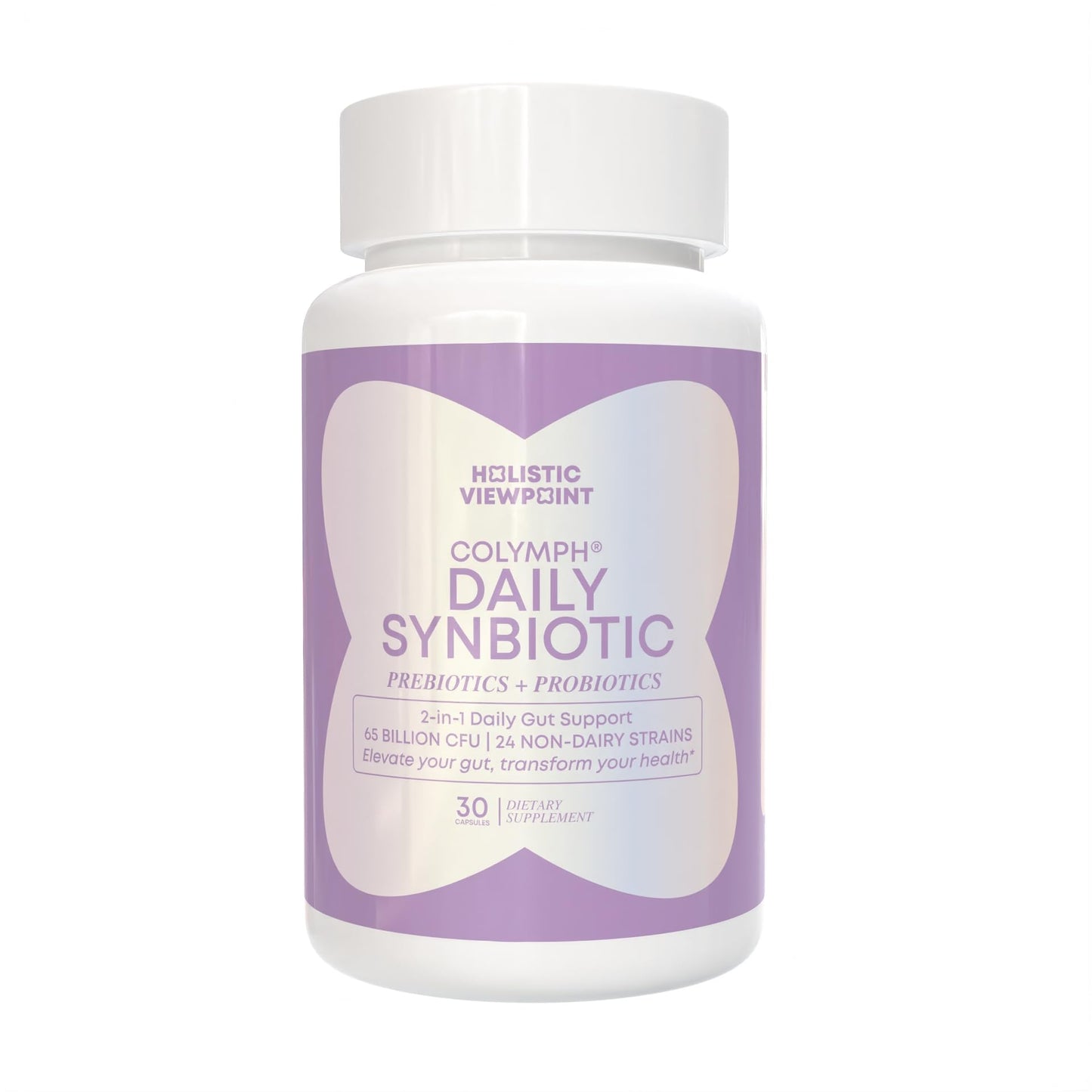 CoLymph Daily Synbiotic Upgraded – 24 Strains, 65B CFU | Non-Dairy, Vegan