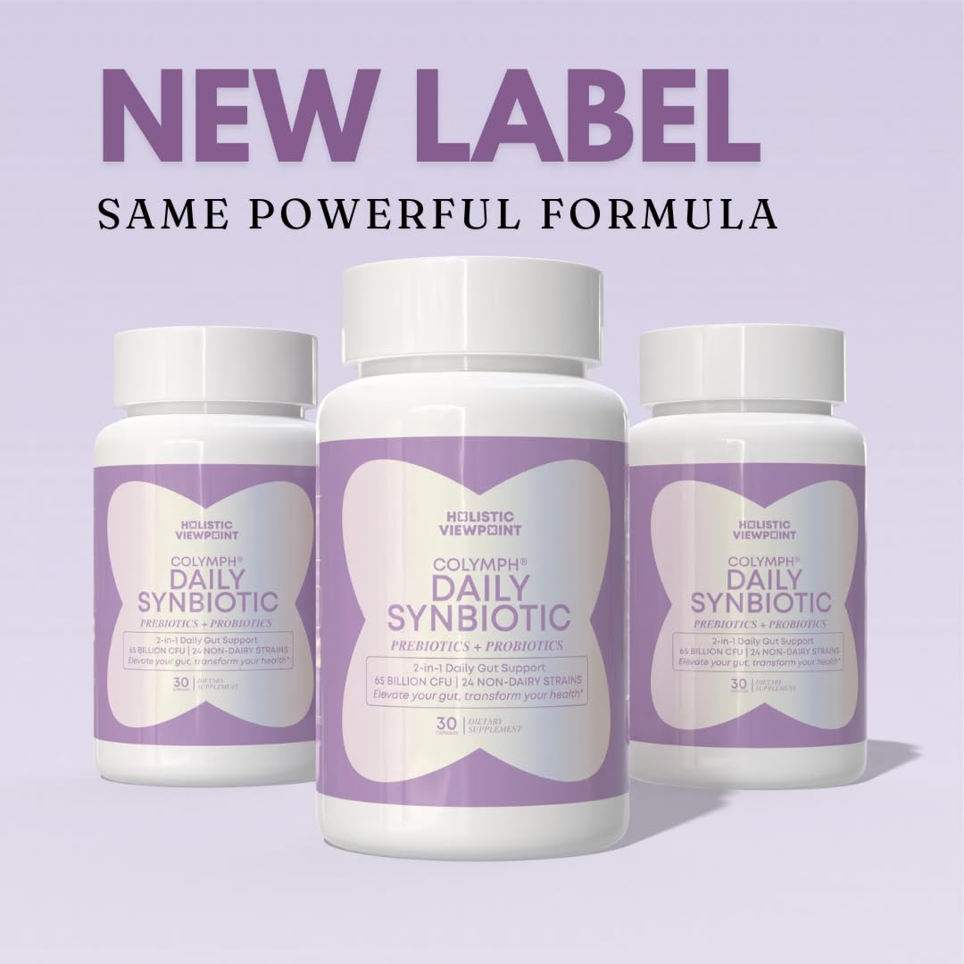 CoLymph Daily Synbiotic Upgraded – 24 Strains, 65B CFU | Non-Dairy, Vegan
