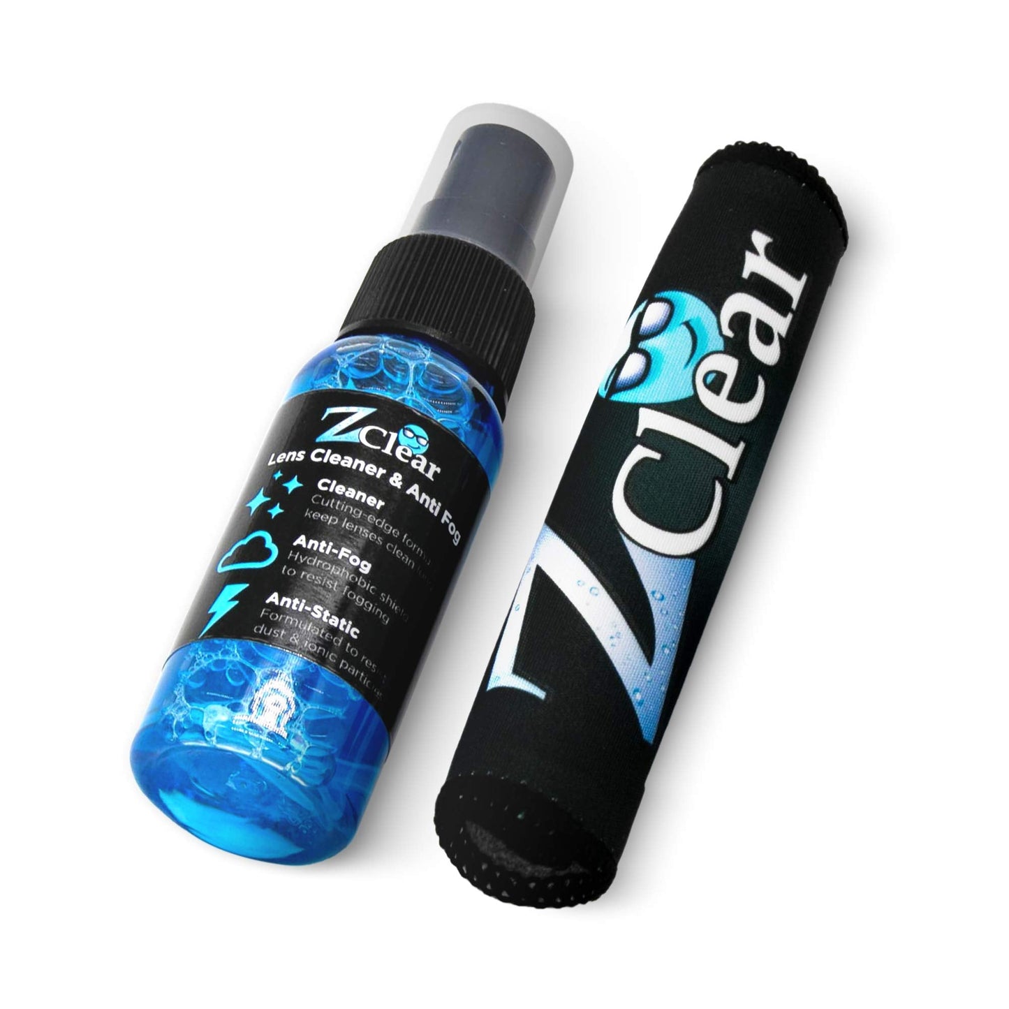 Combo Pack: 1oz Anti-Fog Spray + Microfiber Cloth for Glasses & Sunglasses