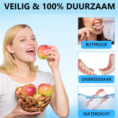 Xinshijie Soft Silicone Denture Liners - Comfortable Upper & Lower Set