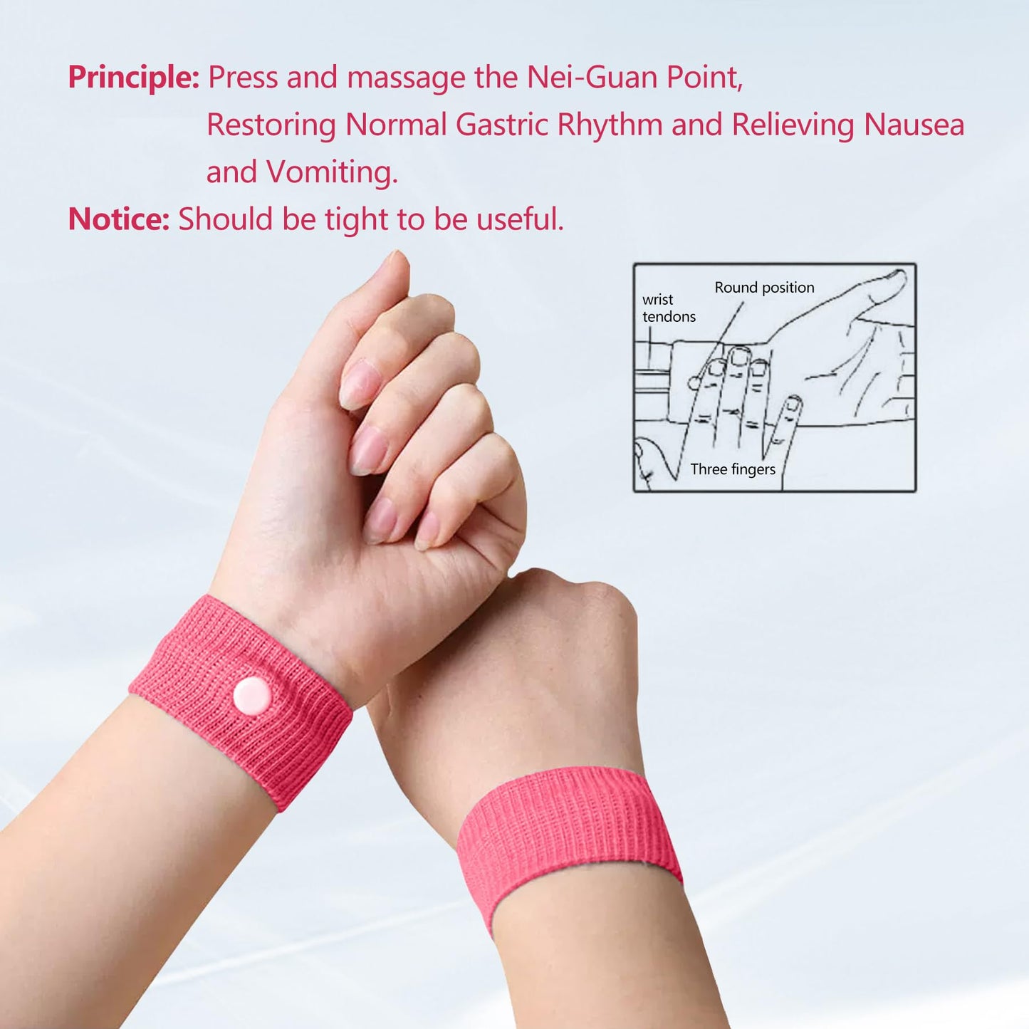 COMFYTHERA Motion Sickness Wristband — Natural Nausea Relief for Travel (6 Pairs, Multicolor)