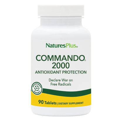 Natures Plus Commando 2000-90 Tablets | Antioxidant Protection & Immune Support