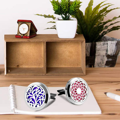 Car Diffuser Vent Clip - 2 Pack 30mm with 12 Felt Pads | Gift for Women & Men