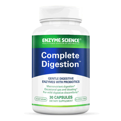 Enzyme Science Complete Digestion - Digestive Enzymes & Probiotics (30 Capsules)