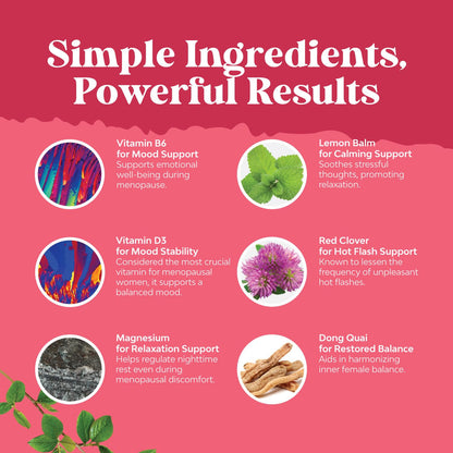 Herbal Menopause Supplement for Women | Hormone Balance & Night Sweats 120 Count