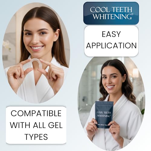 Moldable Teeth Whitening Trays — 4 Trays + 2 Travel Cases (Opalescence Compatible)