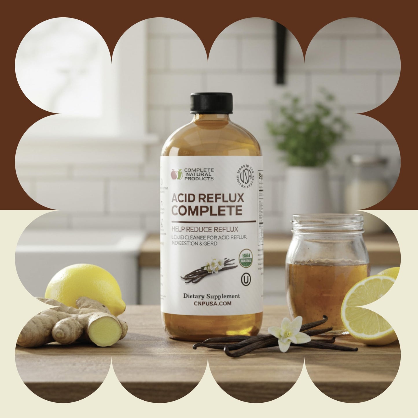 Acid Reflux Complete 16oz - Natural Organic Liquid Heartburn Relief by Complete Natural Products