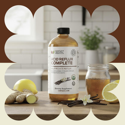 Acid Reflux Complete 16oz - Natural Organic Liquid Heartburn Relief by Complete Natural Products