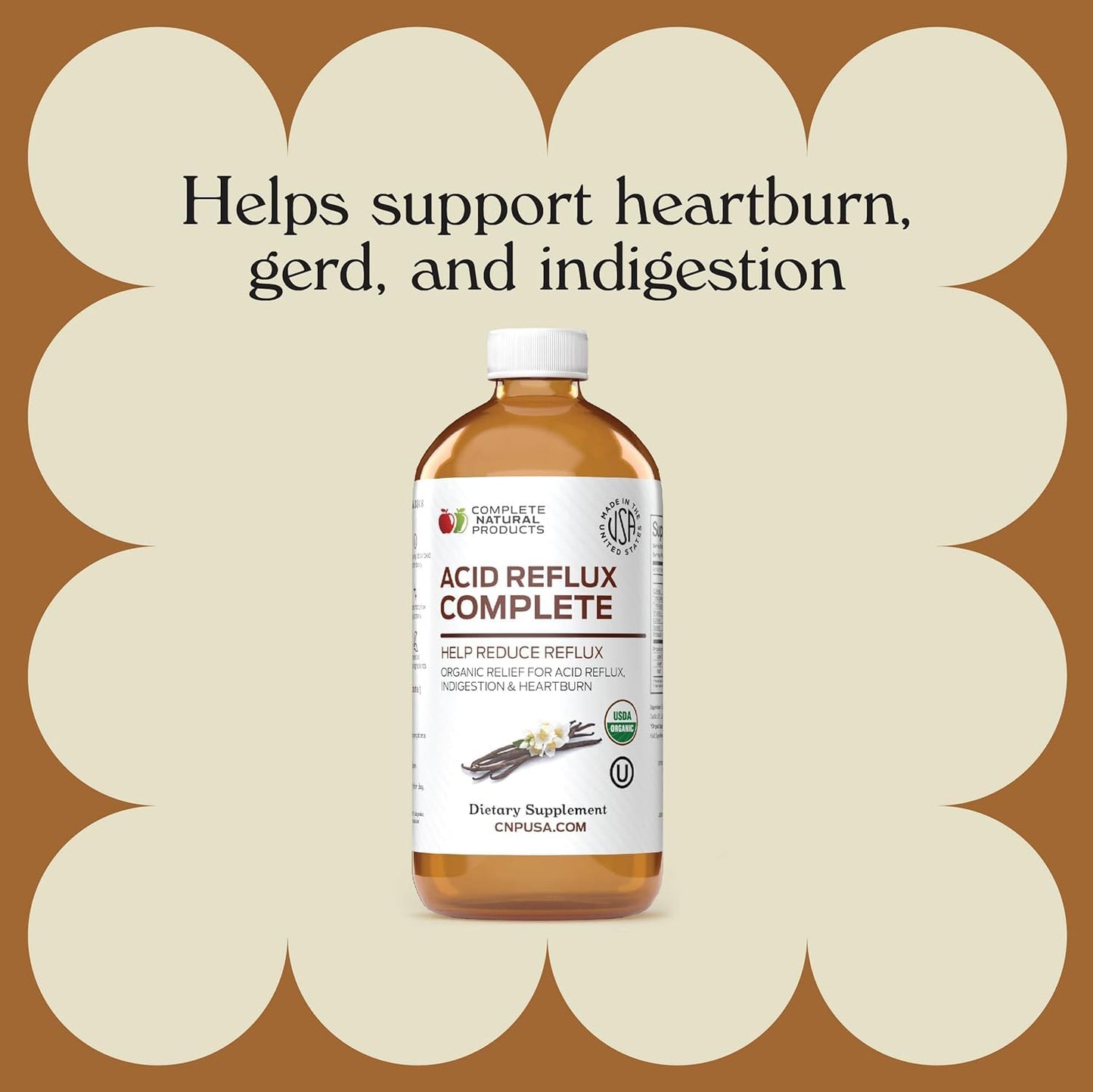 Acid Reflux Complete 16oz – Organic Liquid Heartburn Remedy (Pack of 2) | Complete Natural Products