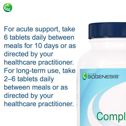 CompliVir Monolaurin & Zinc Immune Support - 60 Tablets | Nutra Biogenesis