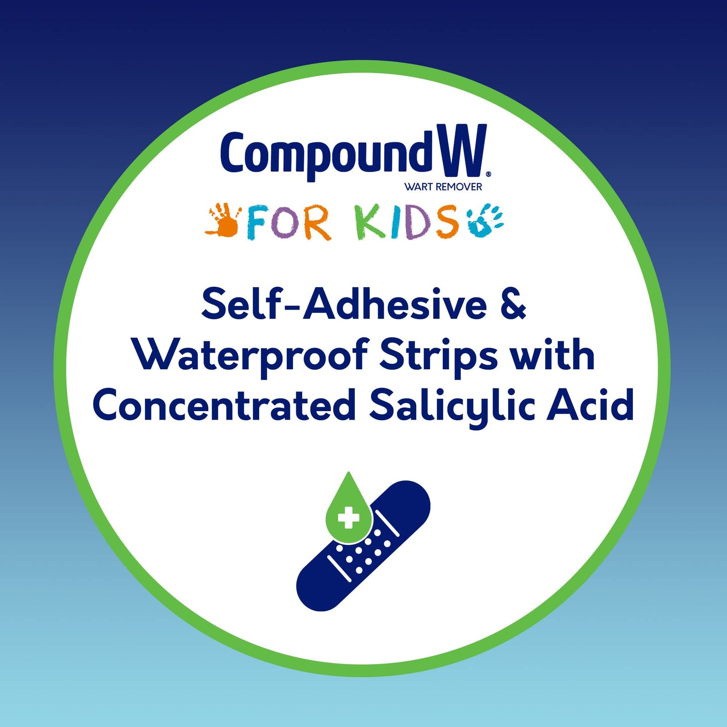 Compound W One Step Strips for Kids – 10 Medicated Wart Remover Strips, 2 Pack