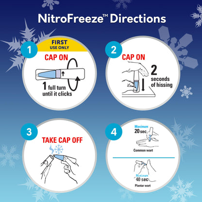 Compound W Nitro Freeze Wart Remover – Deep Freeze Treatment with 5 Replacement Tips