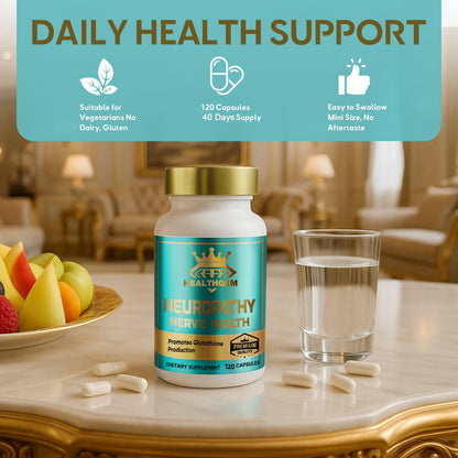 Neuropathy Support - Nerve Savior Natural Nerve Supplement with Alpha Lipoic Acid | 120 Capsules
